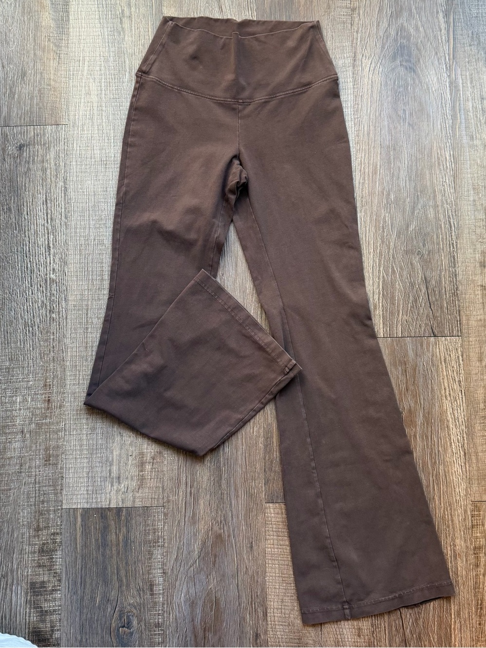 TNA Brown Boot Cut Flare Yoga Pants